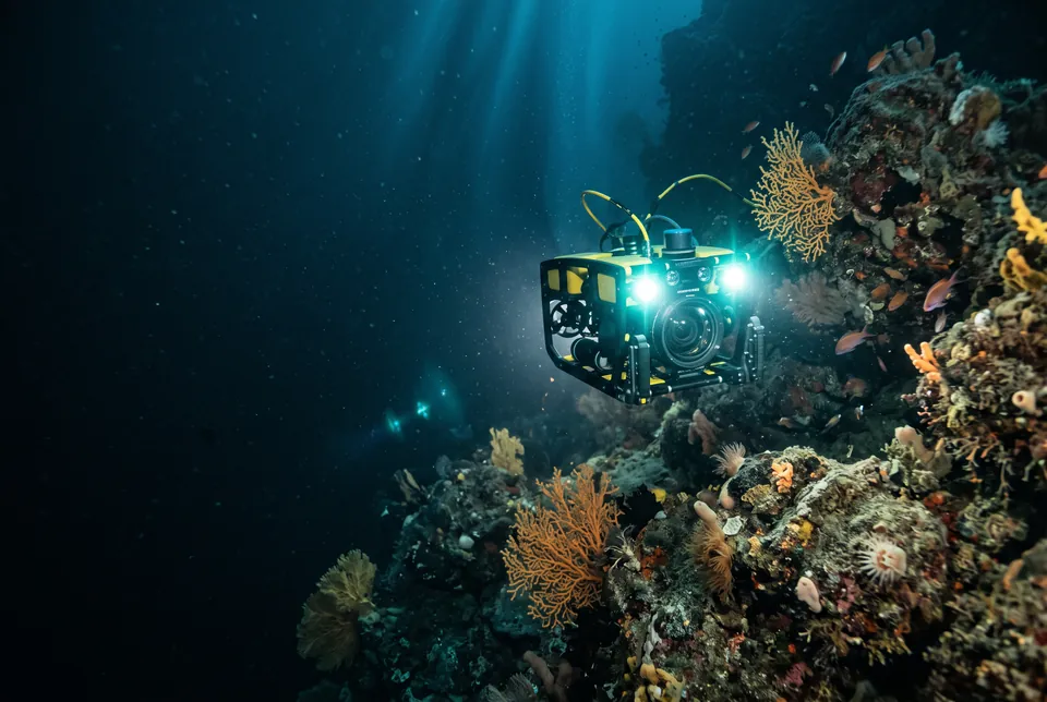 Illustrative subsea scientific exploration environment
